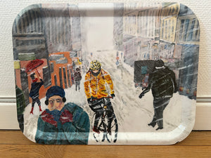 Tray "Götgatan en vinterdag (Götgatan on a winter day)"