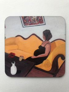 Coaster "Kvinna i väntan (Waiting woman)"