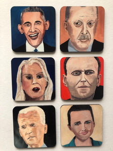 Coaster set of politicians NEW