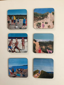 Coaster  set "On the beach"