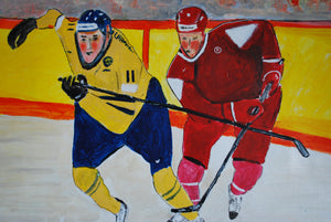 Original painting "Hockey VM"