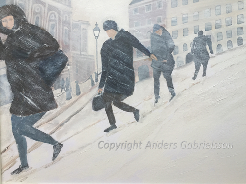 Snöoväder i stan (Snowstorm in town)
