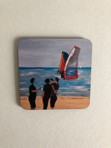 Coaster "Surf och segling vid Båtabacken"