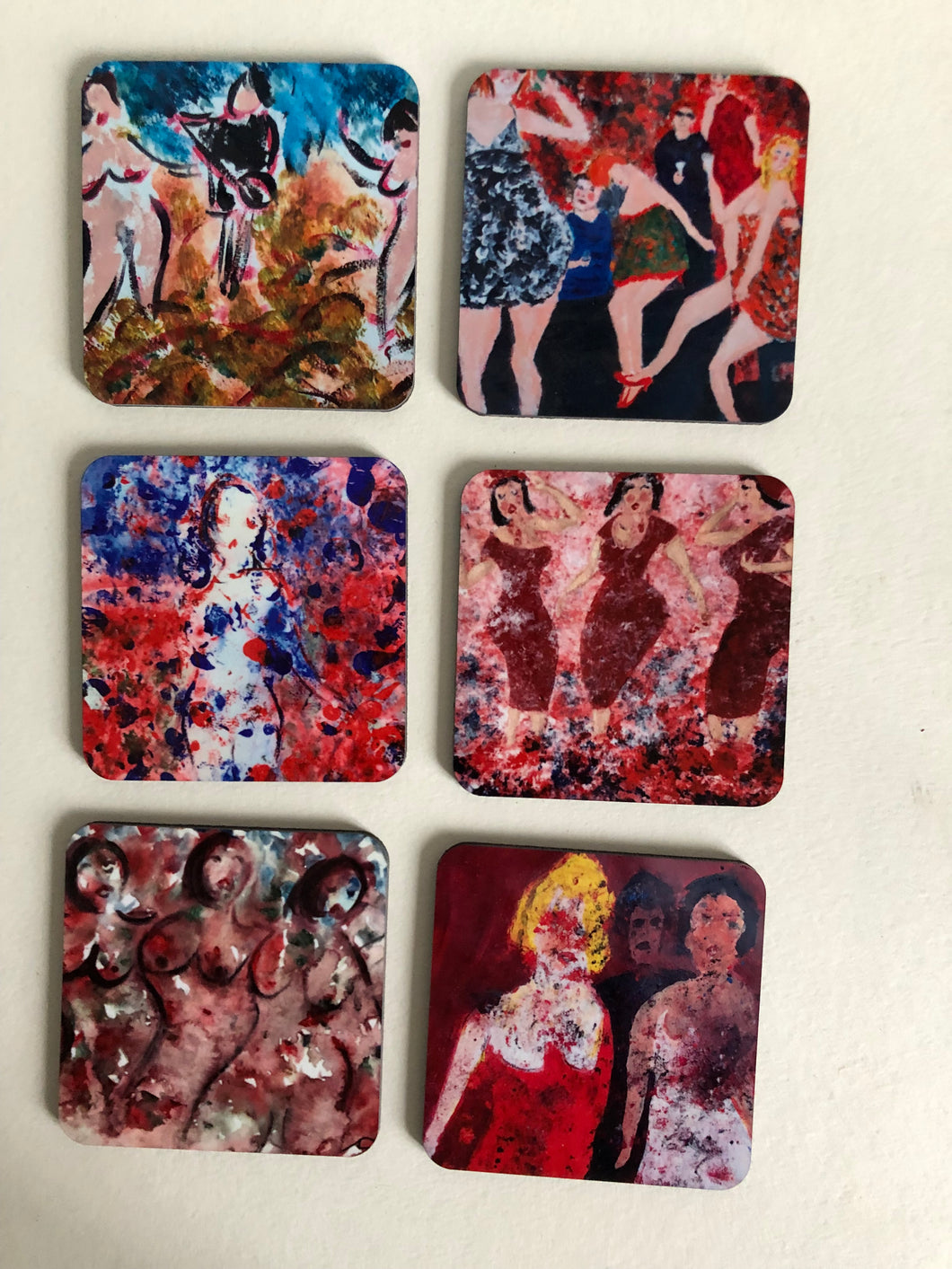 Coaster set Women and Party