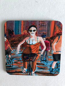 Coaster "Storstadscykling (Biking in the city)"