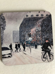 Coaster "Birger Jarlsgatan i snöoväder"