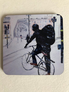 Coaster "På cykel vid Tegelbacken"